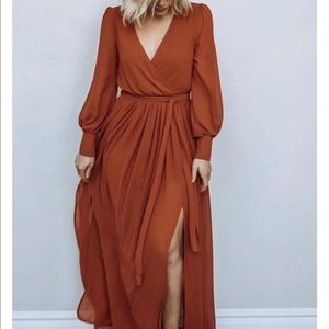 Maxi Dress in RUST